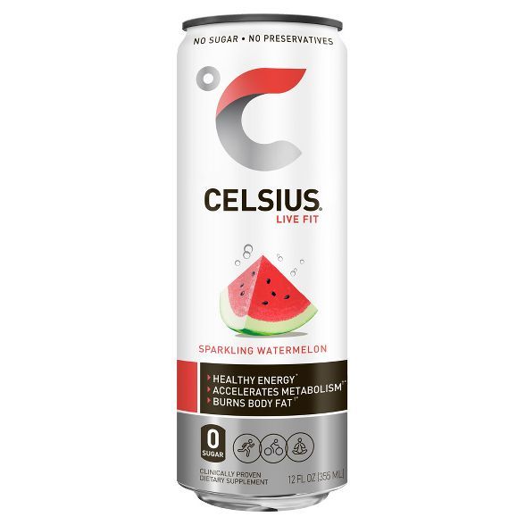 Celsius Sparkling Watermelon Energy Drink - 12 fl oz Can | Target