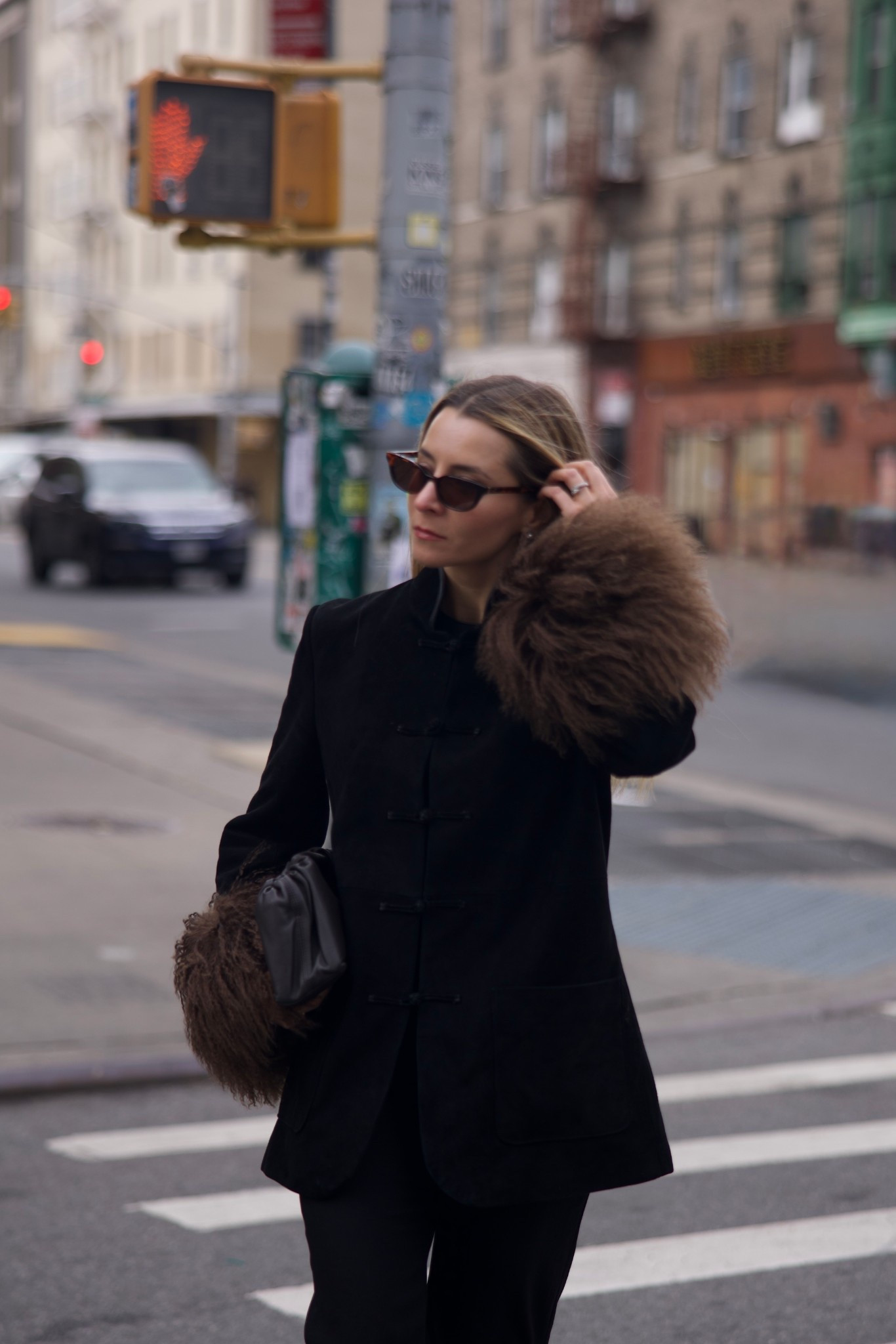 Suede mandarin jacket 
The most stylish jacket i recently woree