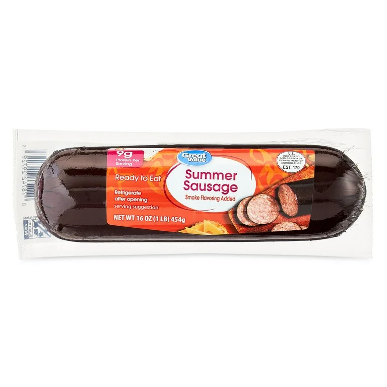 Great Value Summer Sausage, 16 oz | Walmart (US)