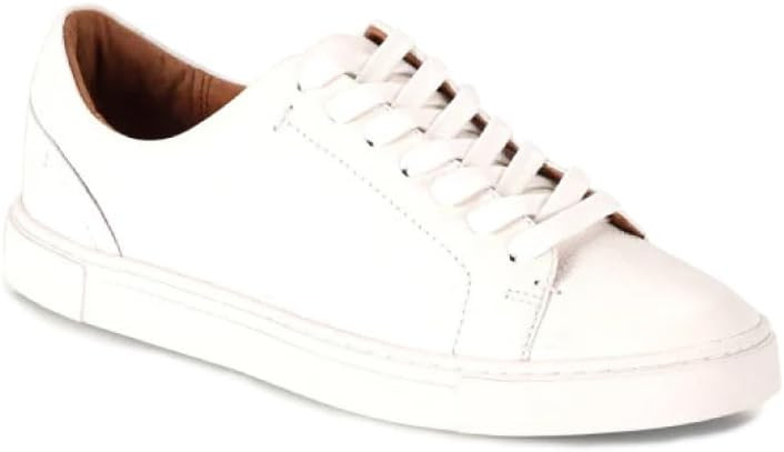 Frye Ivy Low Lace Sneakers for Women - Removable Footbed Shoes - Leather Womens Casual Shoes - Cr... | Amazon (US)