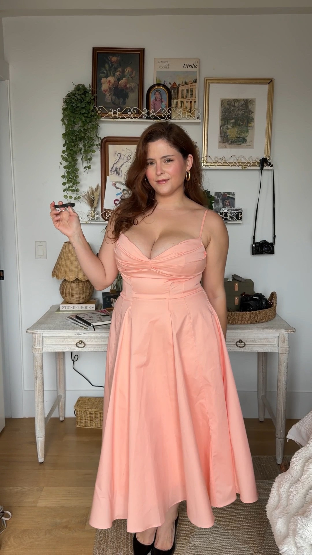 Peach colored sundress size L+

#LTKMidsize #LTKSeasonal #LTKWedding