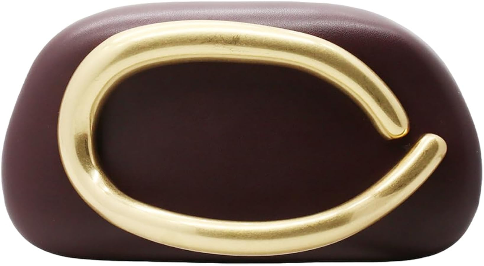 Women PU Leather Metal Handle Handbag Trendy Commuting Compact Stone Purse Hand-held Causal Shoul... | Amazon (US)