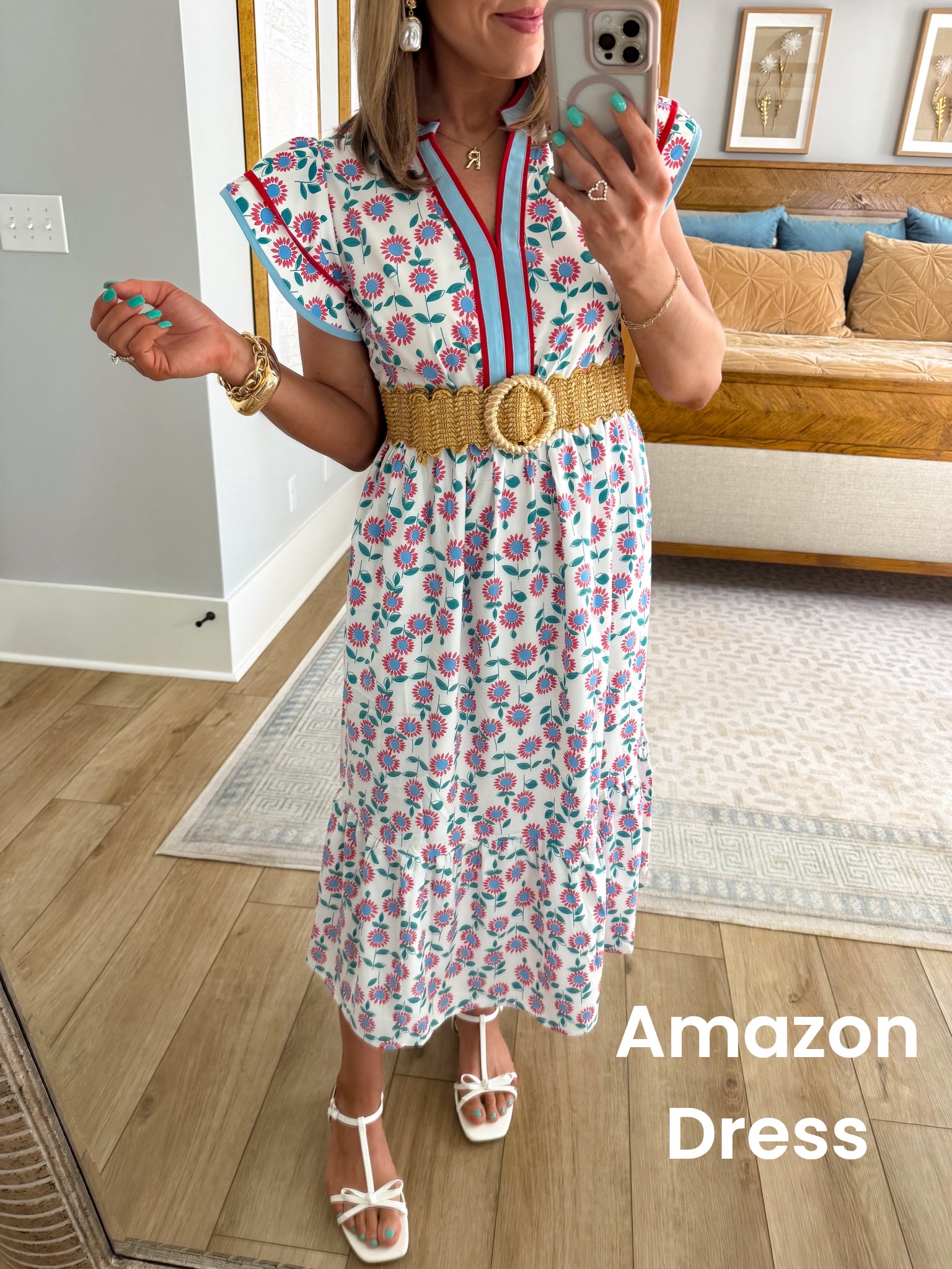 Another Amazon dress I am obsessed with 🌸 This floral midi dress is so flattering and perfect for spring, church, vacation, or everyday wear. The print, the color detail, and the fit make it look so much more expensive than it is.

I added a belt to style it but it’s just as cute without it. Amazon has the best affordable spring dresses right now and I keep finding pieces that look like they came from Anthro or a high-end boutique.

If you love easy, feminine dresses for spring, you need this one.

#amazonfashion #amazondress #springdress #amazonfinds #affordablefashion #amazonstyle #mididress #springoutfit #lookforless #femininefashion #easteroutfit #amazonhaul #momstyle #dressseason #amazonclothing


#LTKootd #LTKPetite