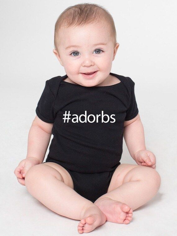 Hashtag Adorbs Cotton Baby One Piece Bodysuit - #Adorbs Infant Girl and Boy | Etsy (US)
