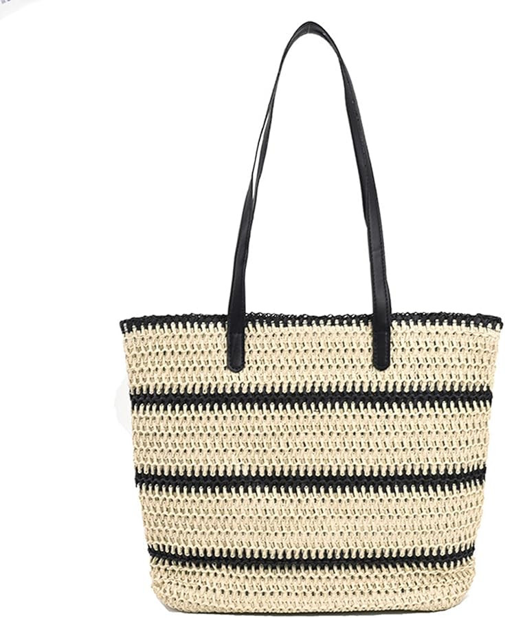 Women 2025 Straw Purse Woven Beach Bag Summer Purses Vacation Handbags Straw Beach Totes Bags | Amazon (US)