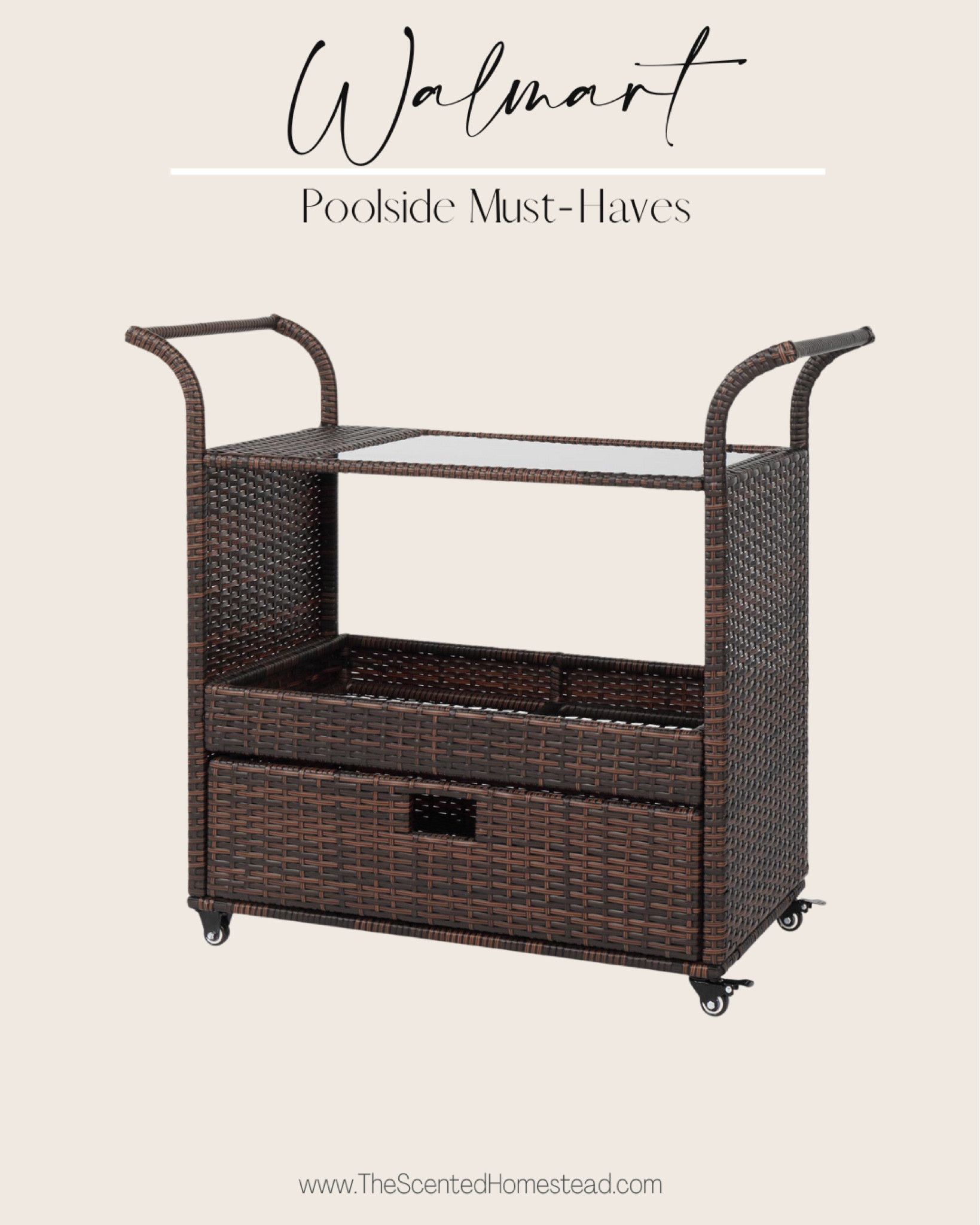 Walmart outdoor furniture, pool side furniture, serving bar cart.

#LTKFind #LTKhome #LTKSeasonal