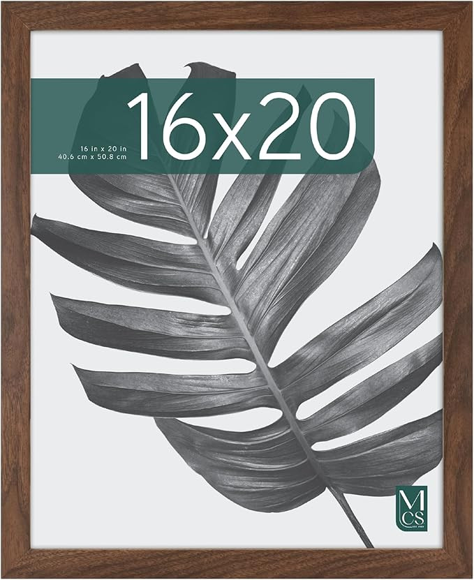 MCS Studio Gallery 16x20 Poster Frame Walnut Woodgrain, Vertical & Horizontal Wall Hanging Large ... | Amazon (US)