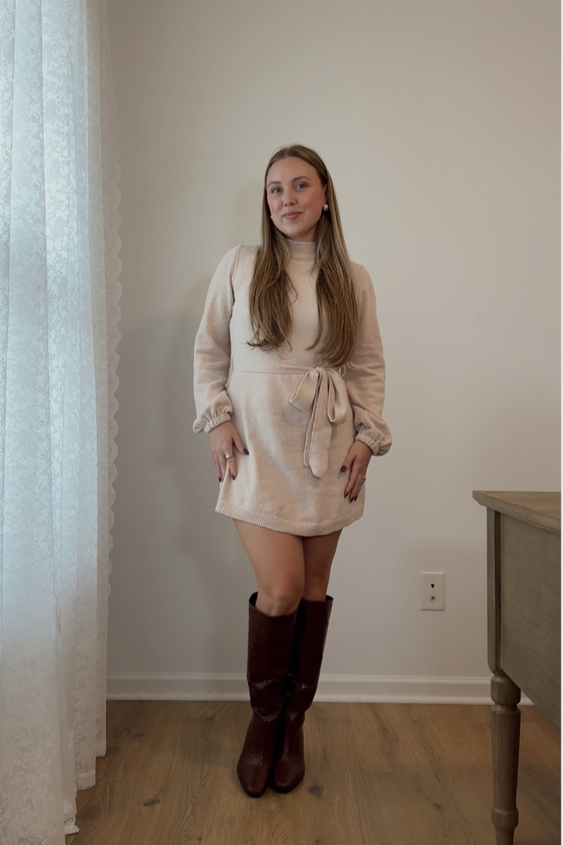 thanksgiving outfit, knee high boots, family photos outfit 

#LTKSeasonal #LTKHoliday #LTKStyleTip