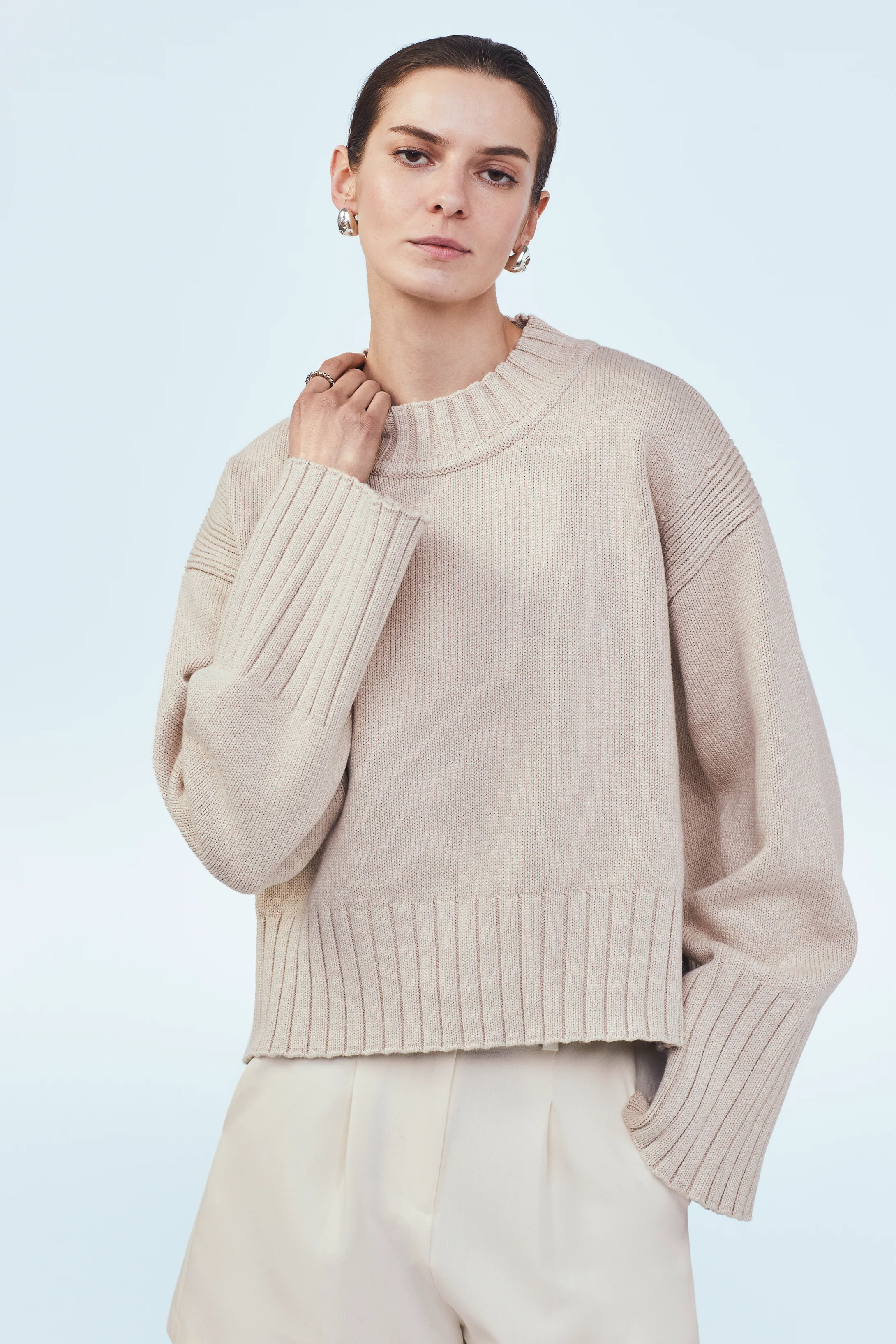 Boxy Crewneck Sweater | MAYSON the label