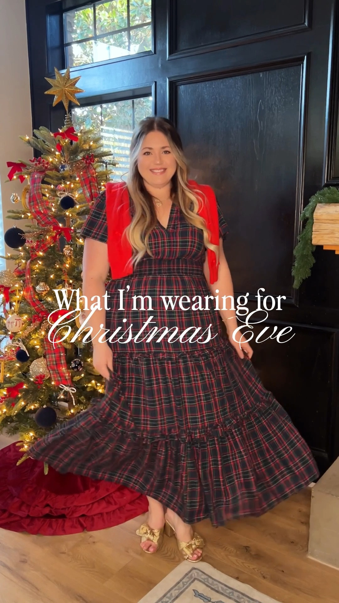 What I’m wearing for Christmas Eve 🎄
A classic, festive look for Christmas Eve service followed by dinner—polished, timeless, and perfectly on theme for the night. Plaid always feels right this time of year, especially for traditions that call for something a little more elevated but still effortless.

Christmas Eve outfit, Christmas Eve service outfit, holiday dinner outfit, festive plaid dress, classic Christmas style, holiday outfit ideas, midsize holiday outfits, elegant holiday look, polished holiday outfit, Christmas plaid dress, winter holiday fashion, church Christmas Eve outfit, holiday outfit inspiration, festive evening outfit, midsize fashion

#LTKMidsize #LTKHoliday #LTKootd