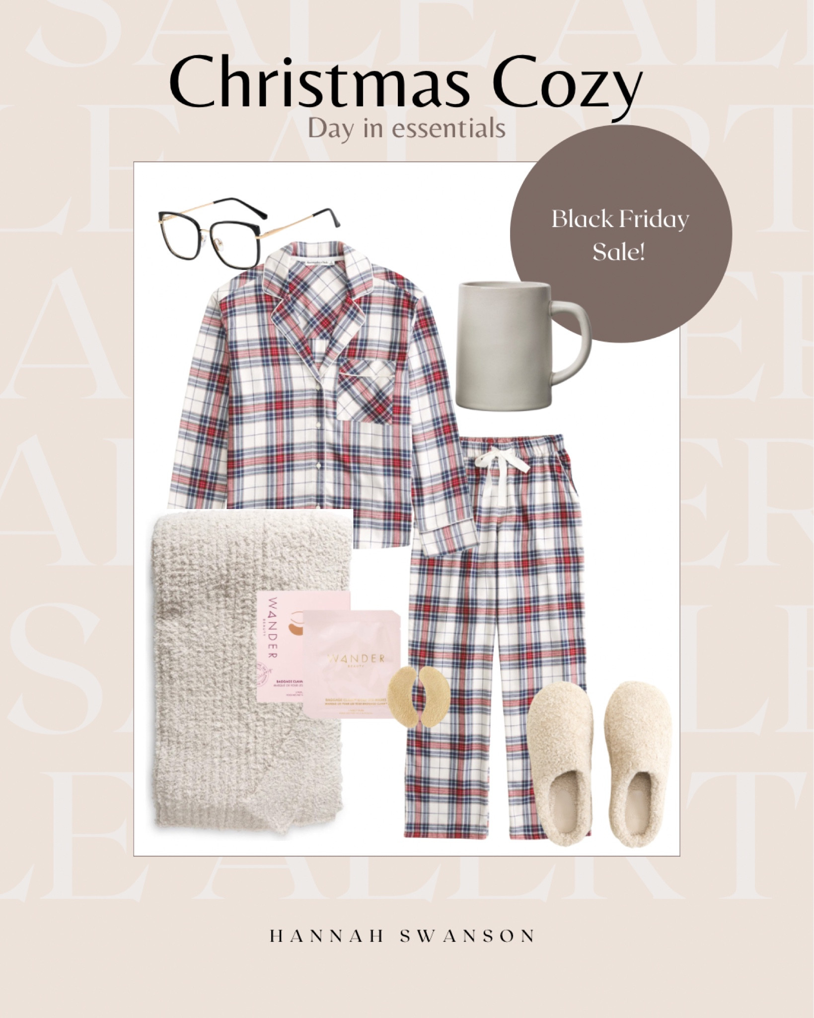 Cozy essentials for a day in this winter season. Pajamas. Christmas pjs. Barefoot dreams blanket. Coffee mug. Eye mask. Blue light glasses. Slippers.

#LTKSeasonal #LTKHoliday #LTKGiftGuide