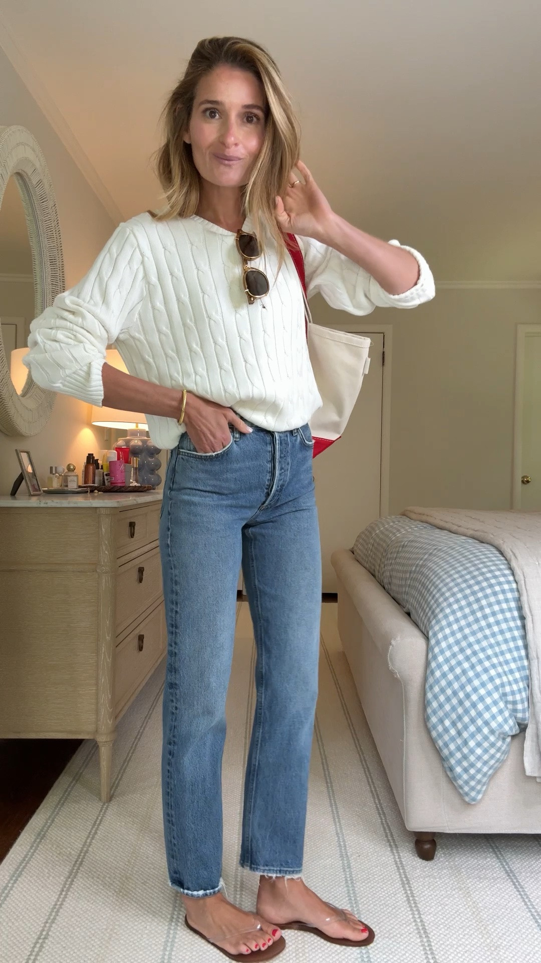 A new quince sweater that makes the summer-to-fall transition so easy. & the best part? It’s under $50.  

@quince #quincepartner

#LTKdayinmylife #LTKgrwm #LTKootd