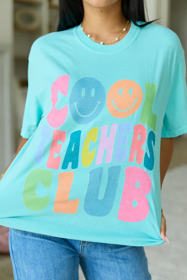 Cool Teachers Club Mint Graphic Tee | Pink Lily