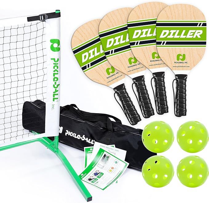 Amazon.com : Pickle-Ball, Inc. Pickleball Diller Tournament Net Set (Set Includes Metal Frame + N... | Amazon (US)