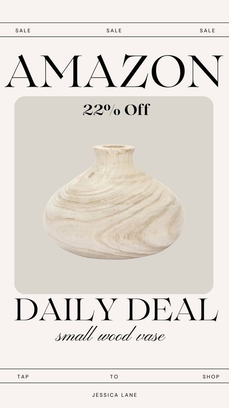 Amazon daily deal, save 22% on this gorgeous wood vase from creative co-op.Amazon home, Amazon decor, creative co-op decor, wood accents, wood vase, bud vase

#LTKSeasonal #LTKhome #LTKsalealert
