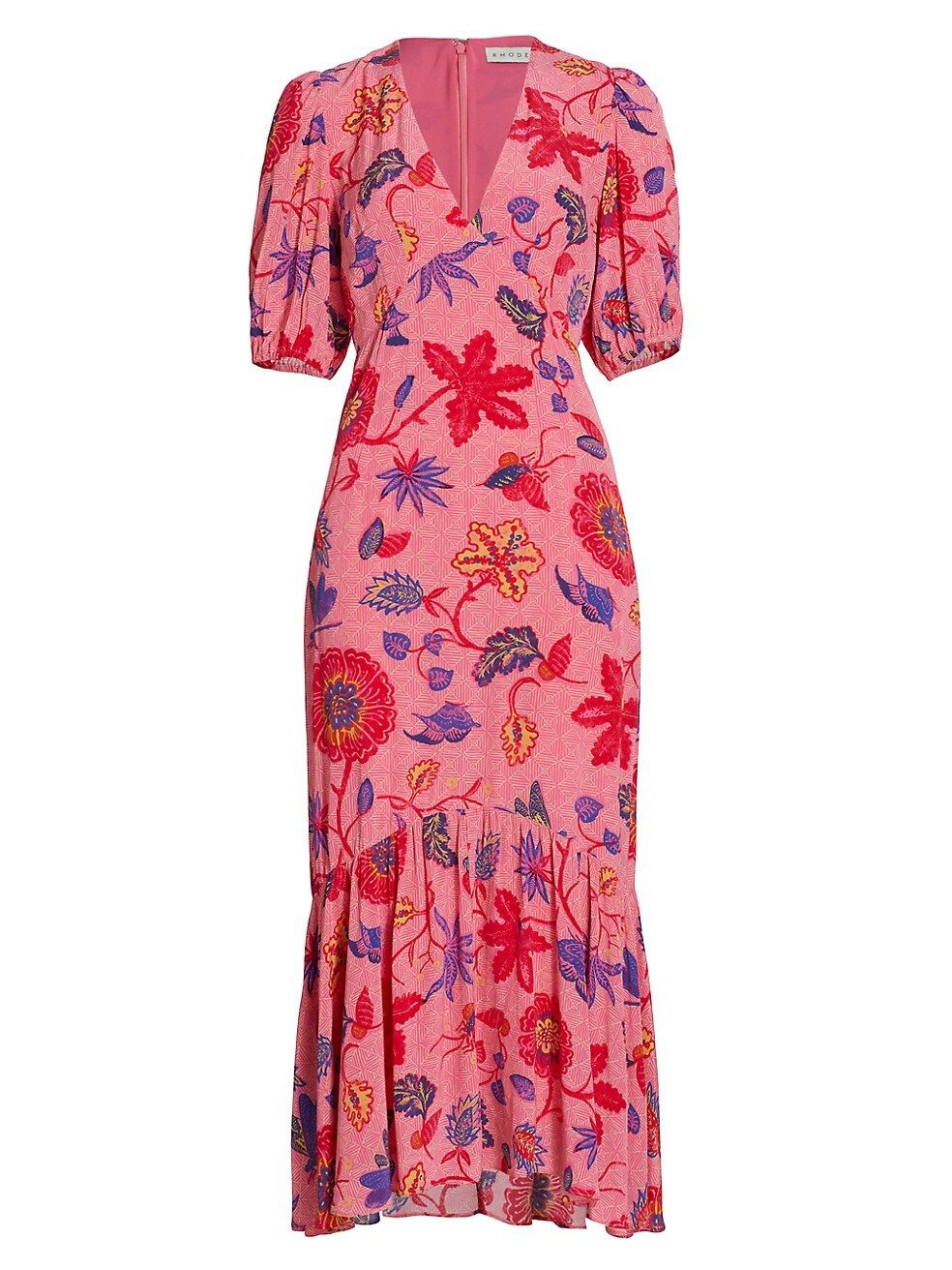 RHODE Ester Floral Dress | Saks Fifth Avenue