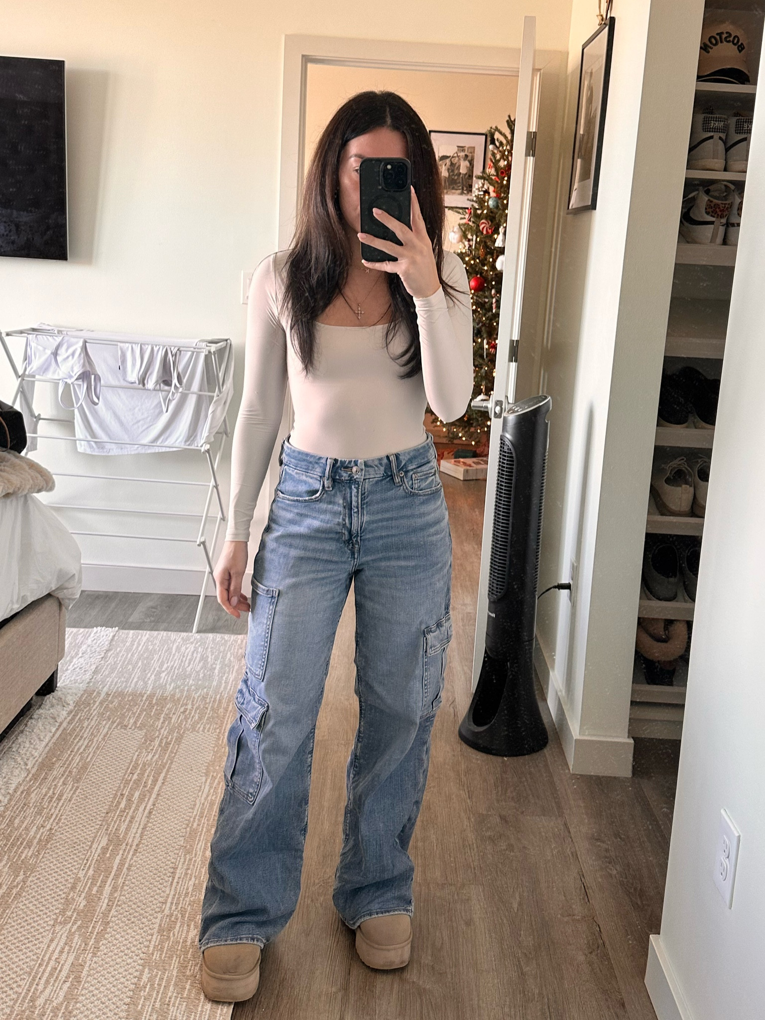 Bodysuit: XS
Pants: 26
Uggs: true to size 

#LTKshoecrush #LTKsalealert #LTKSeasonal