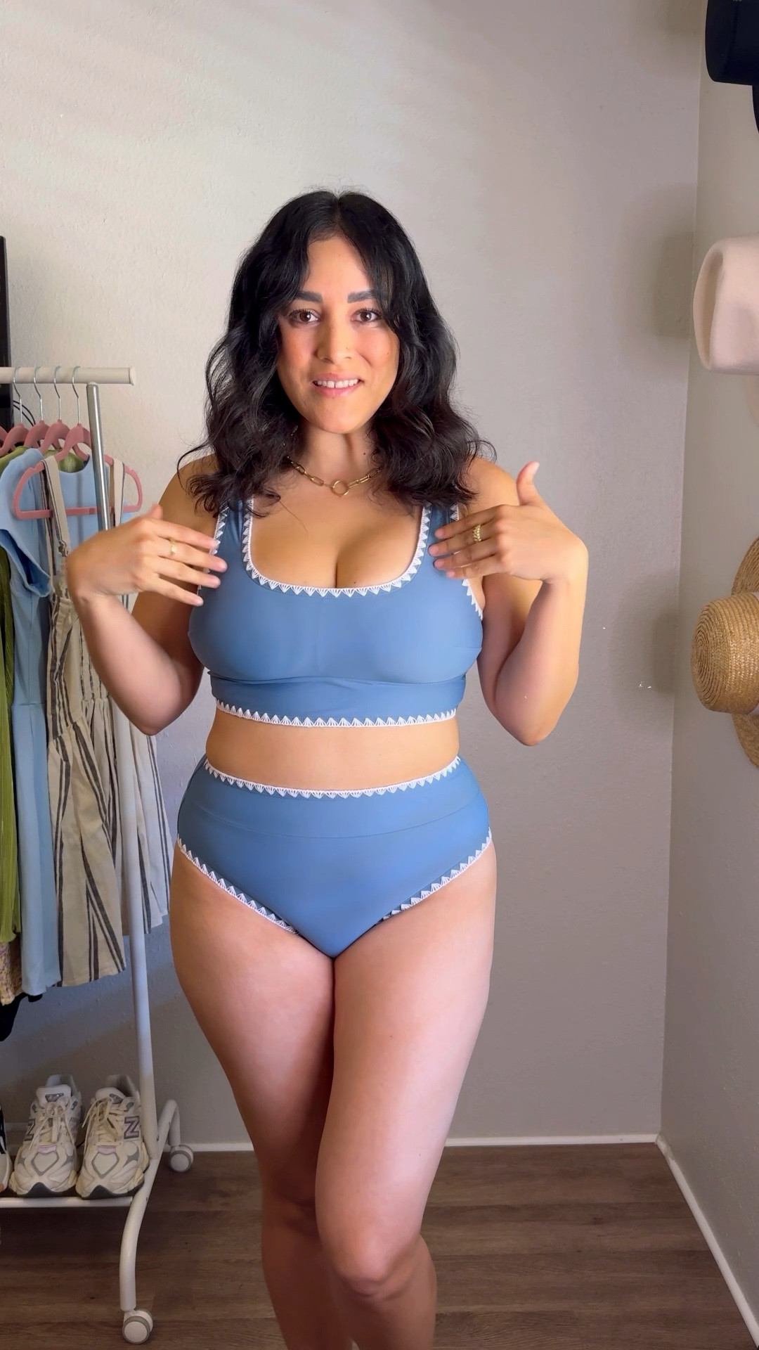 Size 8 swimsuit try on! Love the color, cut, & quality of this bikini! And the best part is, it’s super affordable - the set is under $30!

I’m wearing a size medium in the top and bottom.

#LTKVideo #LTKFindsUnder50 #LTKSwim