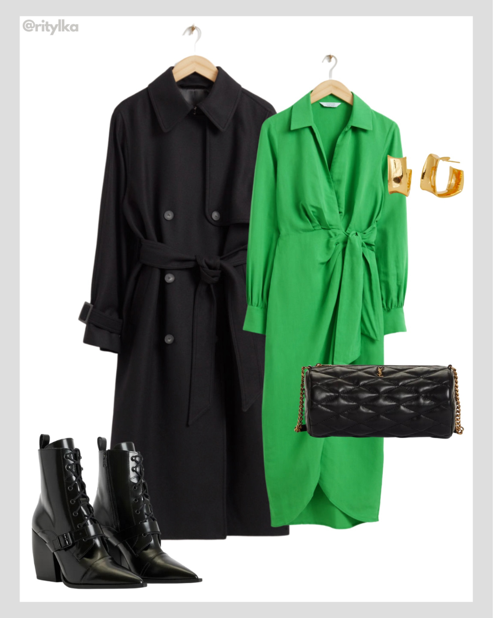 slim fit dress slacks Evelyn Cord Shift Dress-Green Fir