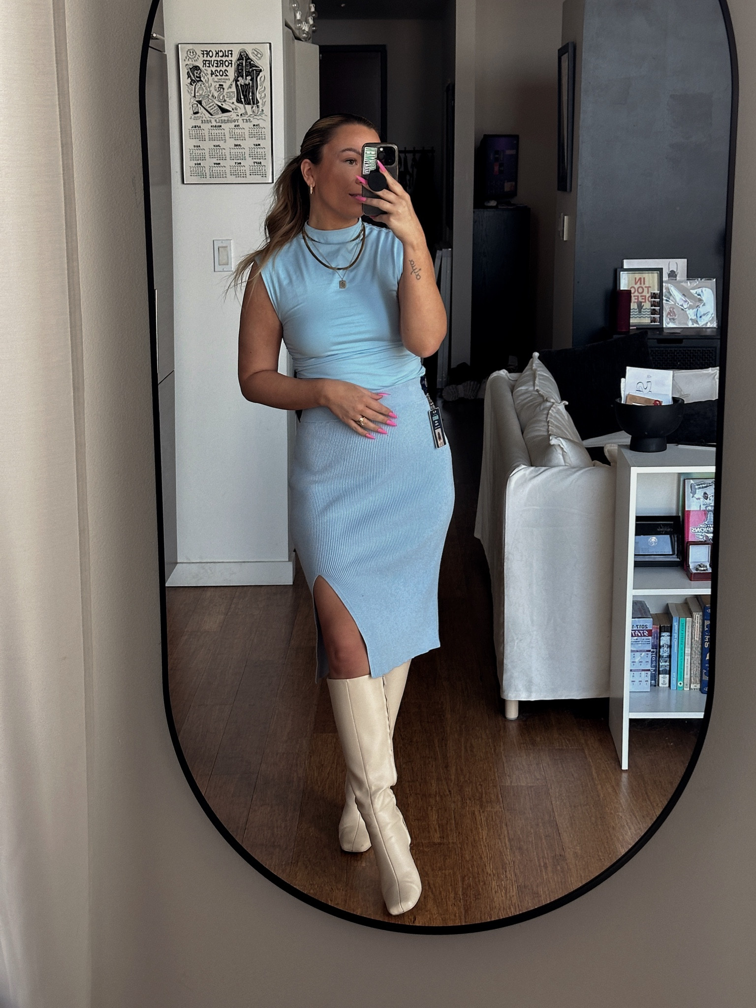 top - abercrombie 
skirt - h&m
boots - circus 

#LTKWorkwear #LTKFindsUnder50 #LTKStyleTip