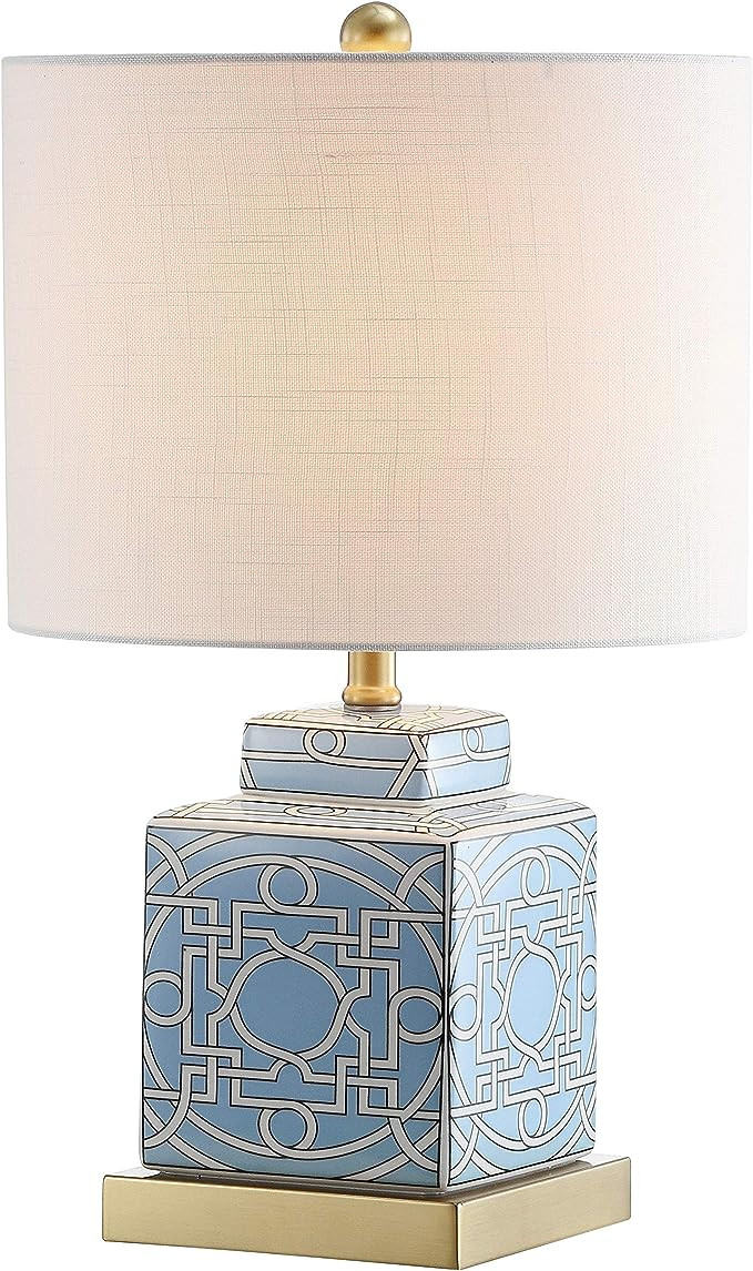 JONATHAN Y JYL3044A Catherine 22" Ceramic/Metal Ginger Jar LED Table Lamp Contemporary Transition... | Amazon (US)