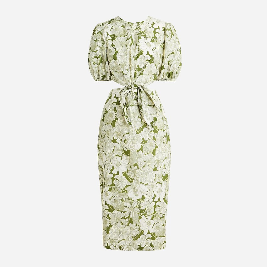 Cutout dress in Liberty® Linear floral fabric | J. Crew US