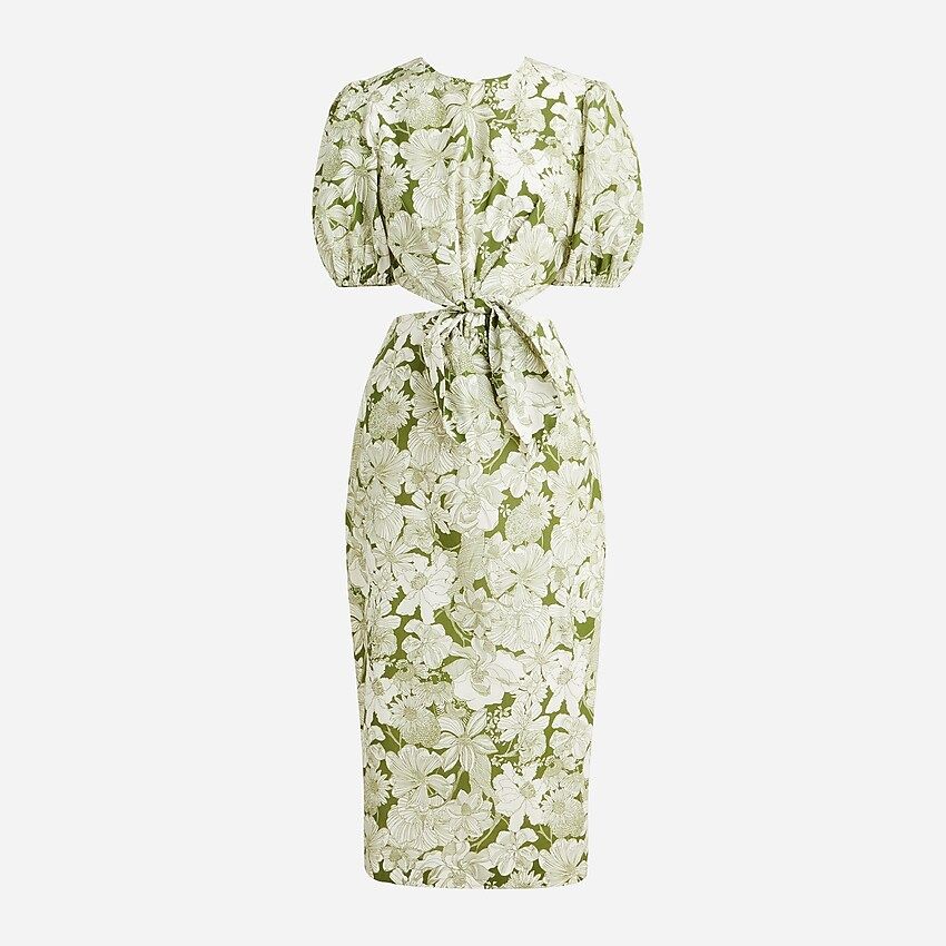 Cutout dress in Liberty® Linear floral fabric | J.Crew US