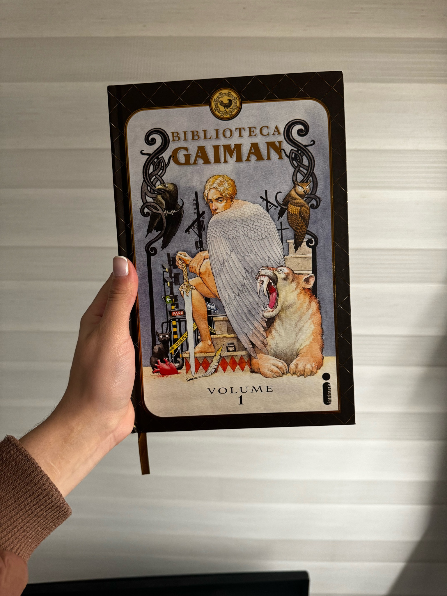 Biblioteca Gaiman - Neil Gaiman - 288 páginas 

Avaliação: ainda não tive tempo de ler, mas estou animada!  

SINOPSE 
“Em edição de luxo com capa dura e fitilho, além de ilustração de capa assinada por Shiko, prefácio de Cris Peter e projeto gráfico de Antonio Rhoden, o primeiro volume da coleção traz cinco histórias que contêm a estranheza subversiva tão característica das obras de Gaiman, que ganham vida com as artes dos brilhantes Shane Oakley, Michael Zulli, P. Craig Russell e John Bolton.
Na trama que abre a coletânea, As noivas proibidas dos demônios desfigurados da mansão secreta na noite do desejo sinistro , um escritor com bloqueio criativo muda os rumos de sua inspiração após uma visita inesperada e uma conversa sincera com um corvo. Em Criaturas da noite , Gaiman une o mundano ao sobrenatural, uma de suas marcas registradas, em uma história sobre gatos pretos misteriosos, corujas e demônios. Na obra seguinte, Mistérios divinos , um cigarro compartilhado entre dois homens dá início a uma trama sobre o primeiro assassinato do mundo, unindo céu e terra, amor e morte. Em A verdade sobre o desaparecimento da srta. Finch , uma mulher que não se chama srta. Finch desaparece após participar da atração de um circo estranho, macabro e um tanto quanto feroz. Por fim, subvertendo a clássica história de amor do Arlequim e da Colombina, Arlequim apaixonado tem início quando uma mulher encontra um presente estranho e sanguinolento pregado em sua porta, obra de um admirador invisível e imprevisível.”

#LTKgiftguide #LTKover50style #LTKstyletip