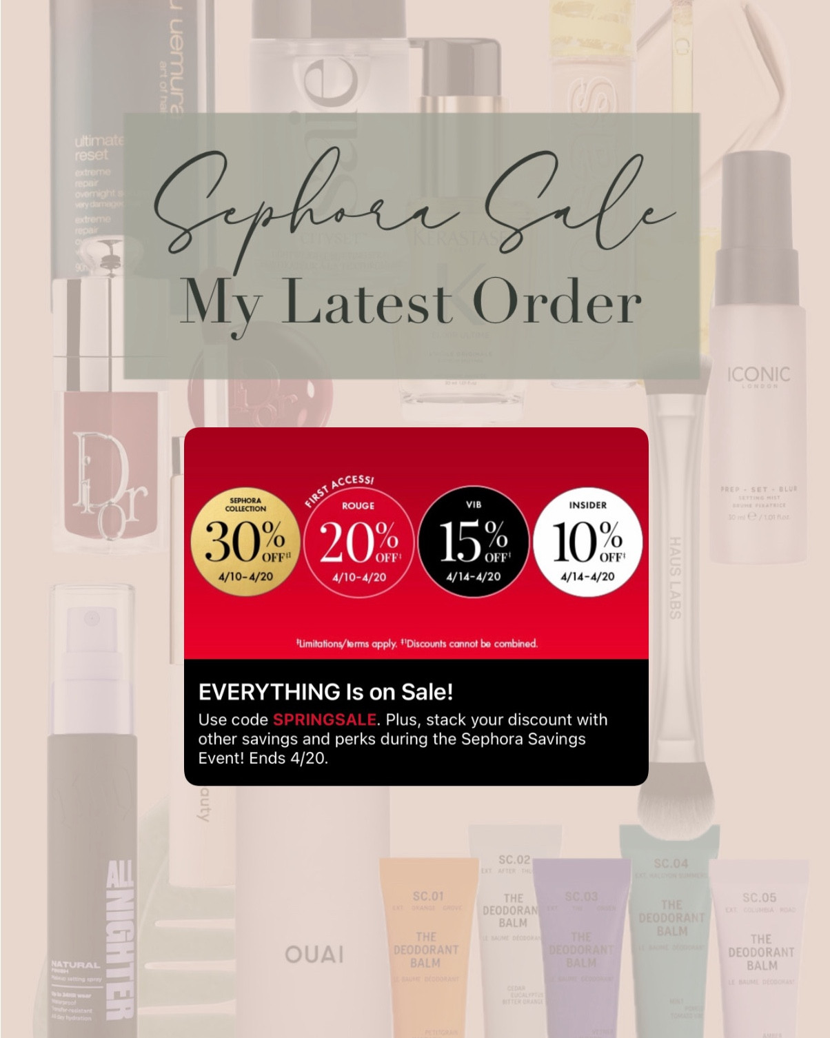 My latest order from the Sephora Sale. A lot of new (to me) and fun things to try. 
.
@Sephora | Sephora sale | makeup picks | hair tools | makeup brush | 

#LTKSaleAlert #LTKdayinmylife #LTKBeauty