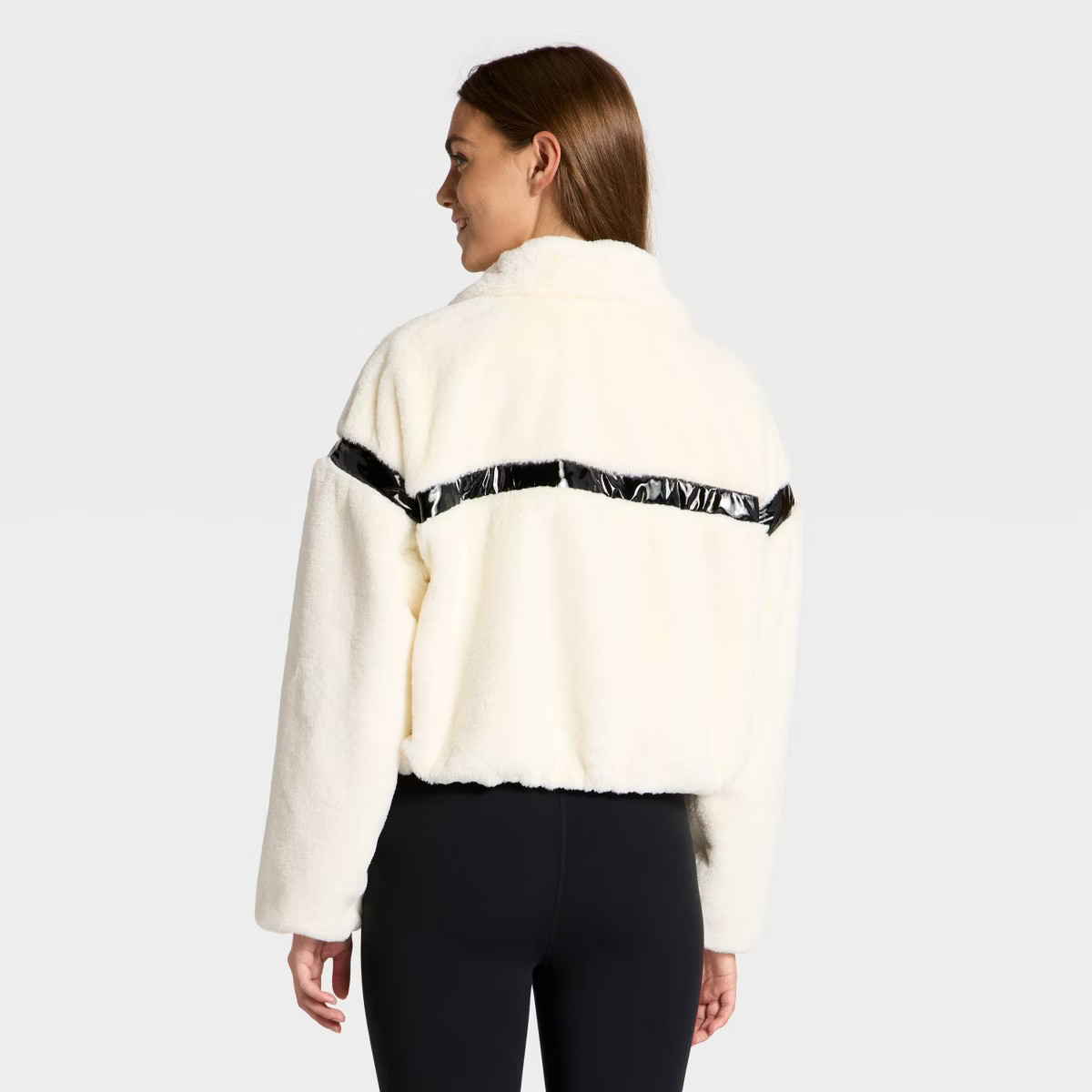 Women's Faux Fur PU Trim Jacket - JoyLab™ | Target