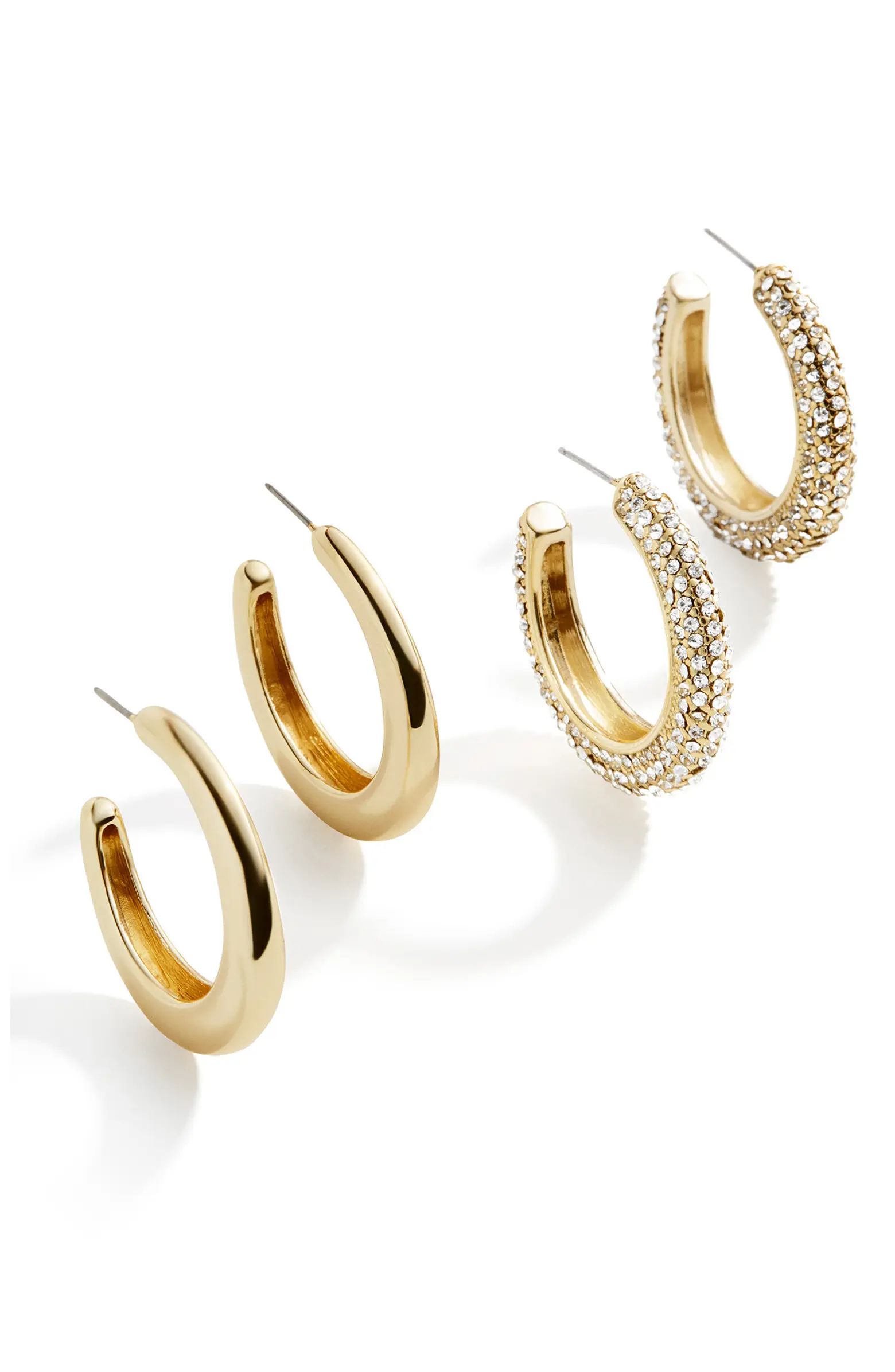 BaubleBar Melina Assorted Set of 2 Hoop Earrings | Nordstrom | Nordstrom