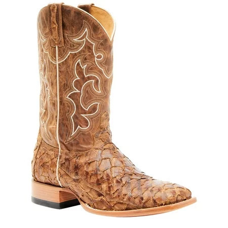 Cody James Men s Exotic Pirarucu Skin Western Boot Broad Square Toe - BBME-119 10.5 EE US | Walmart (US)