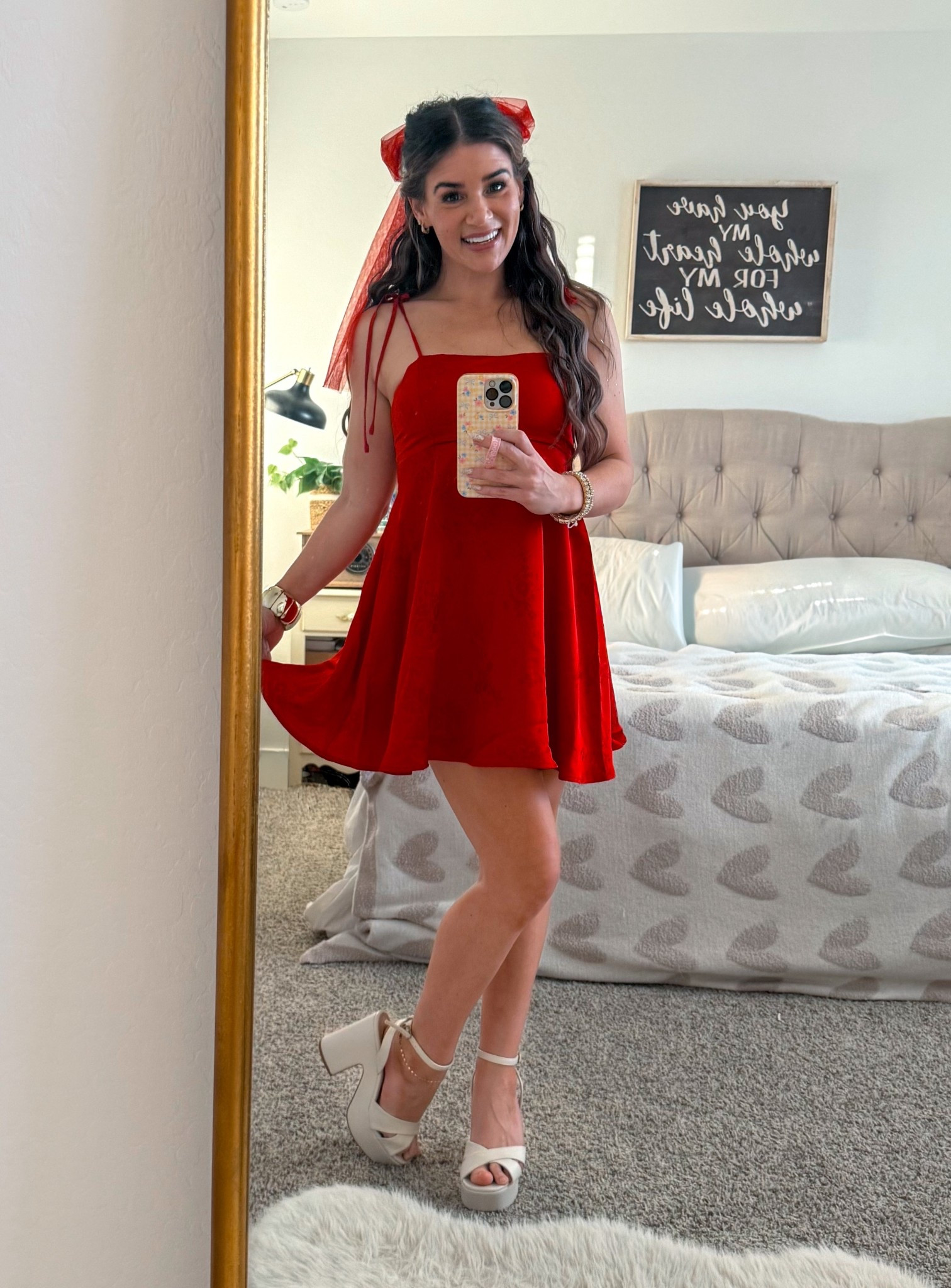 Ready to go get holiday happy hour with the girls! ♥️🎄✨ 
#RedDress #Dress #Holiday #PinkLily #Red #Satin #Mini #Babydoll #Jacquard #BerryRed #Target #GNO

#LTKHoliday #LTKStyleTip