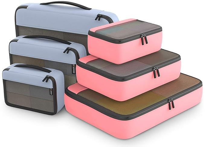 Packing Cubes Organizer Bags For Travel Accessories Packing Cube Compression Traveling Essential ... | Amazon (US)