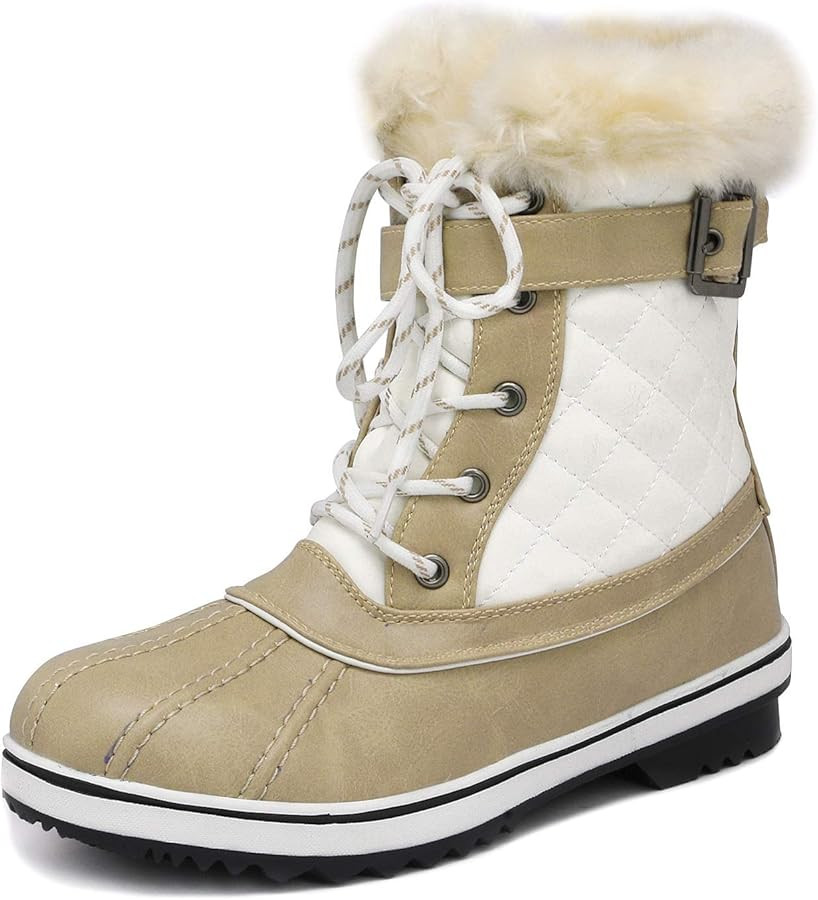 DREAM PAIRS Women's Mid Calf WaterProof Winter Snow Boots | Amazon (US)