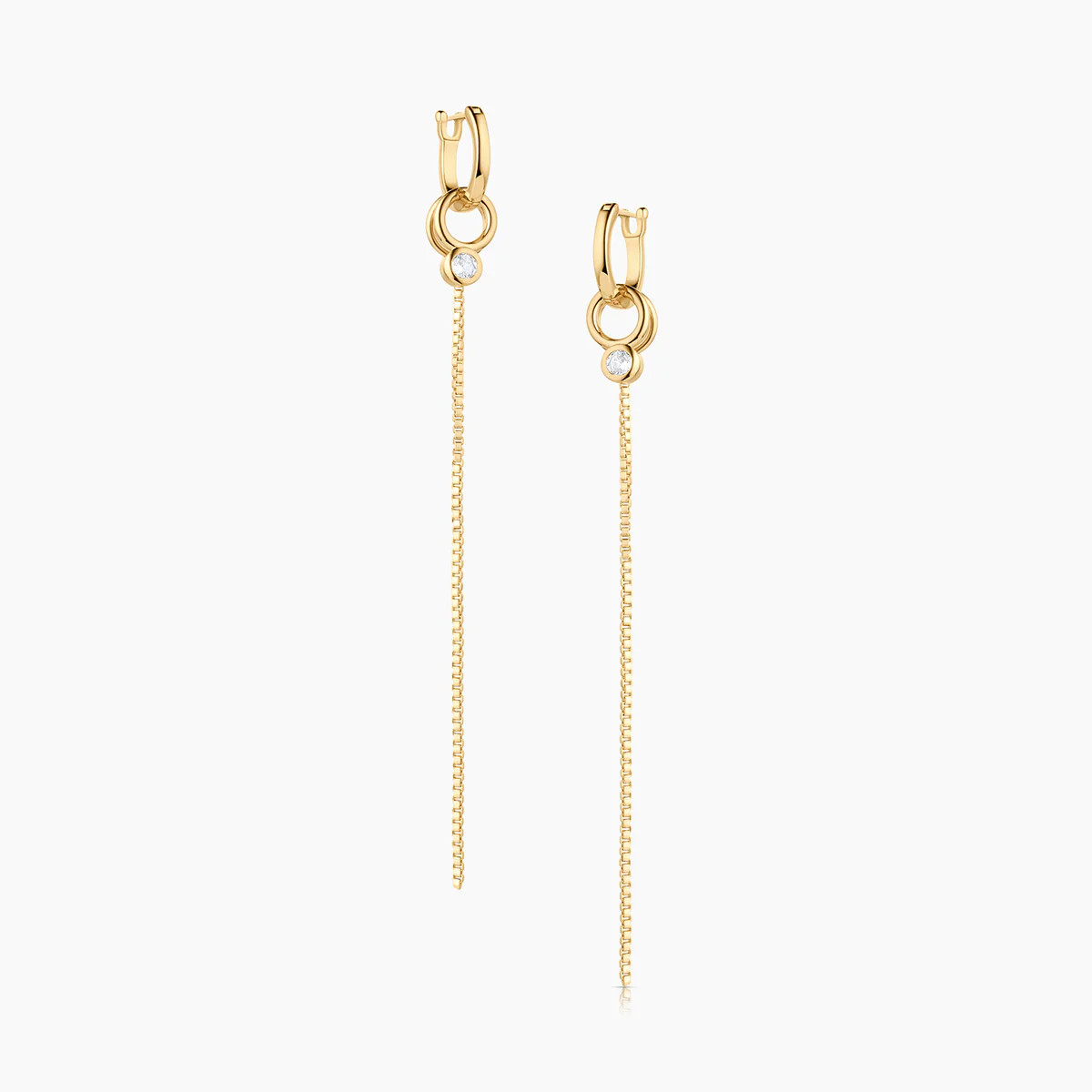 Lilou Drop Hoop Earrings | THATCH