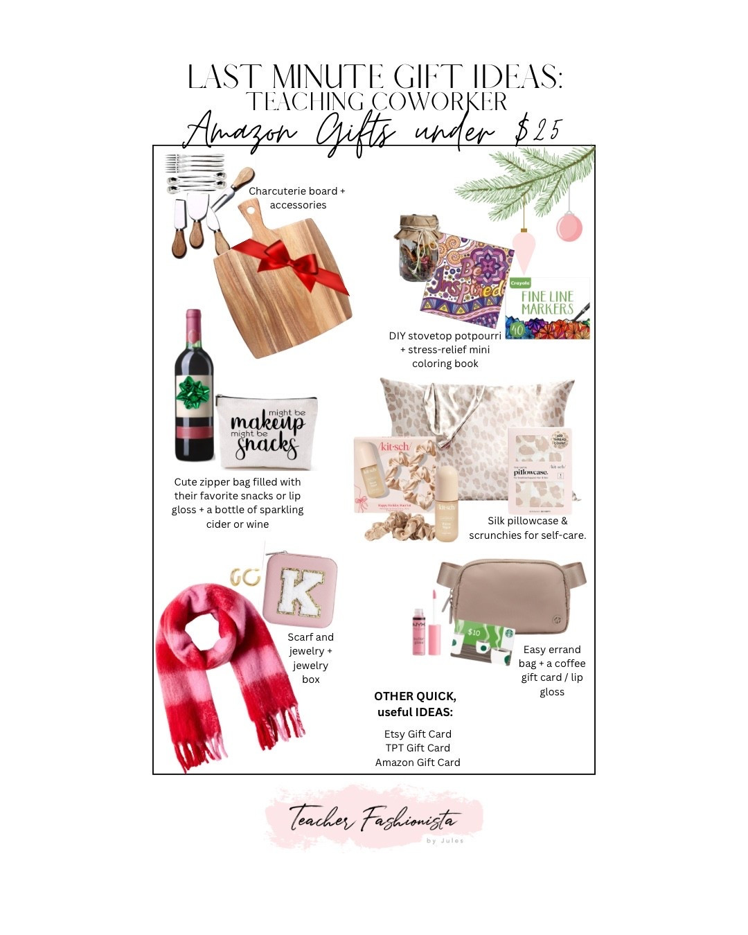 Gifts for your coworkers / teacher friends that work up to the last minute, too! Most from Amazon and under $25 with quick delivery.

#LTKselfcare #LTKGiftGuide #LTKfoodie