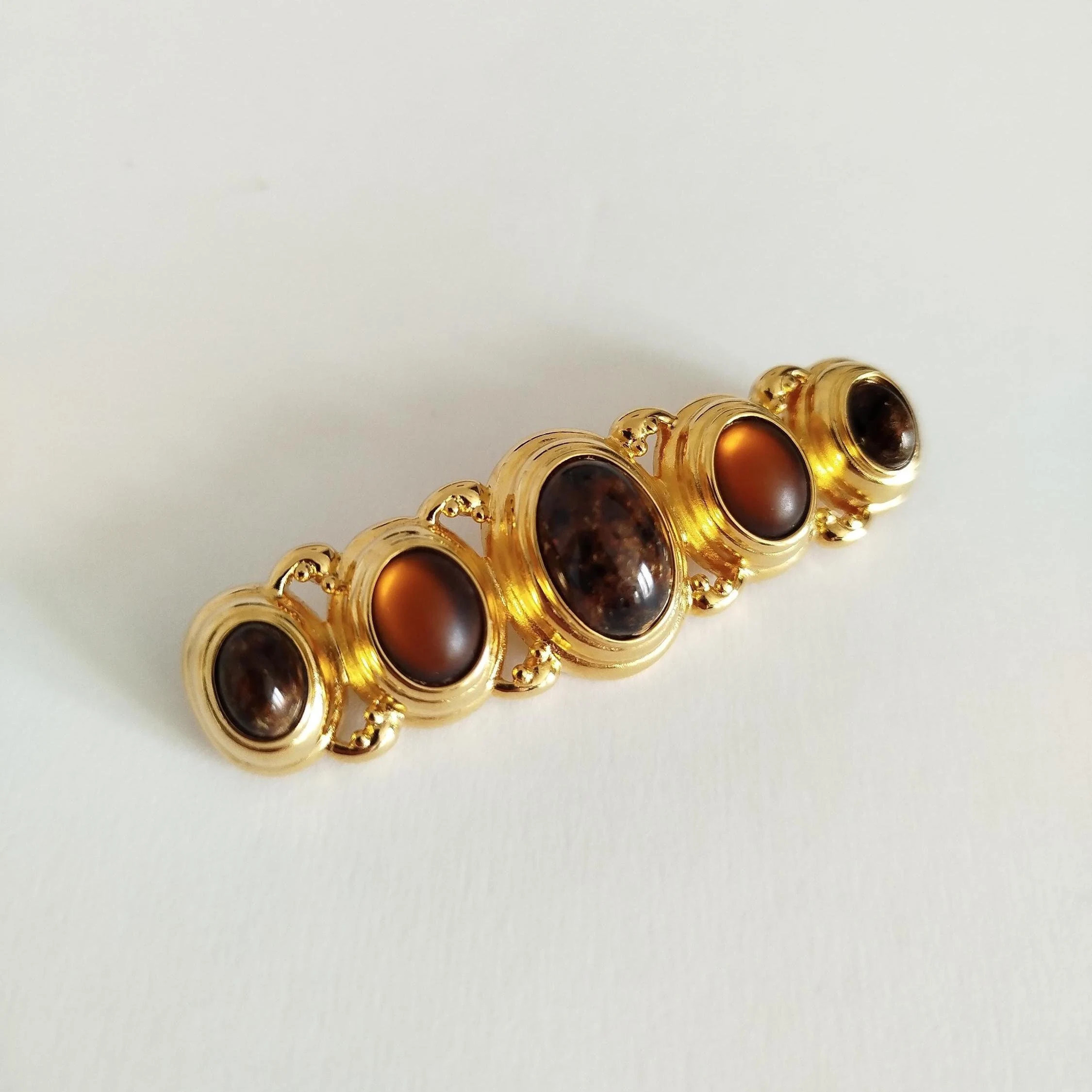 Monet - Vintage brooch with cabochons | Etsy (Global)