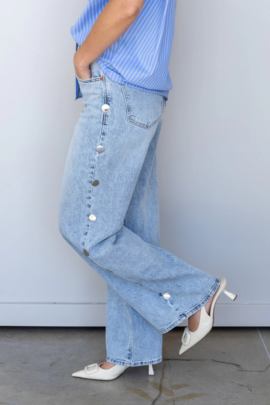 The Sutton Side Button Denim | Ardire Collection