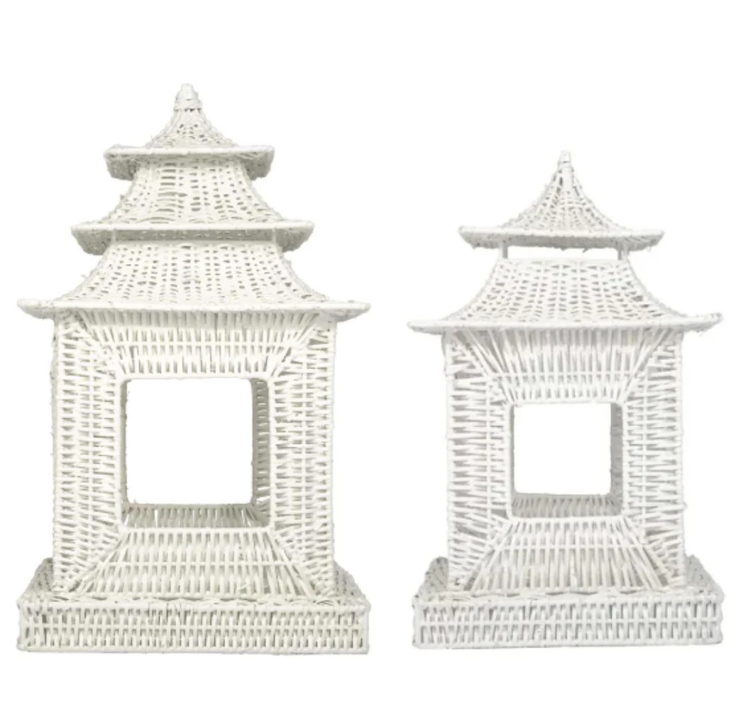 White Square Pagoda (2 Sizes) | The Enchanted Home