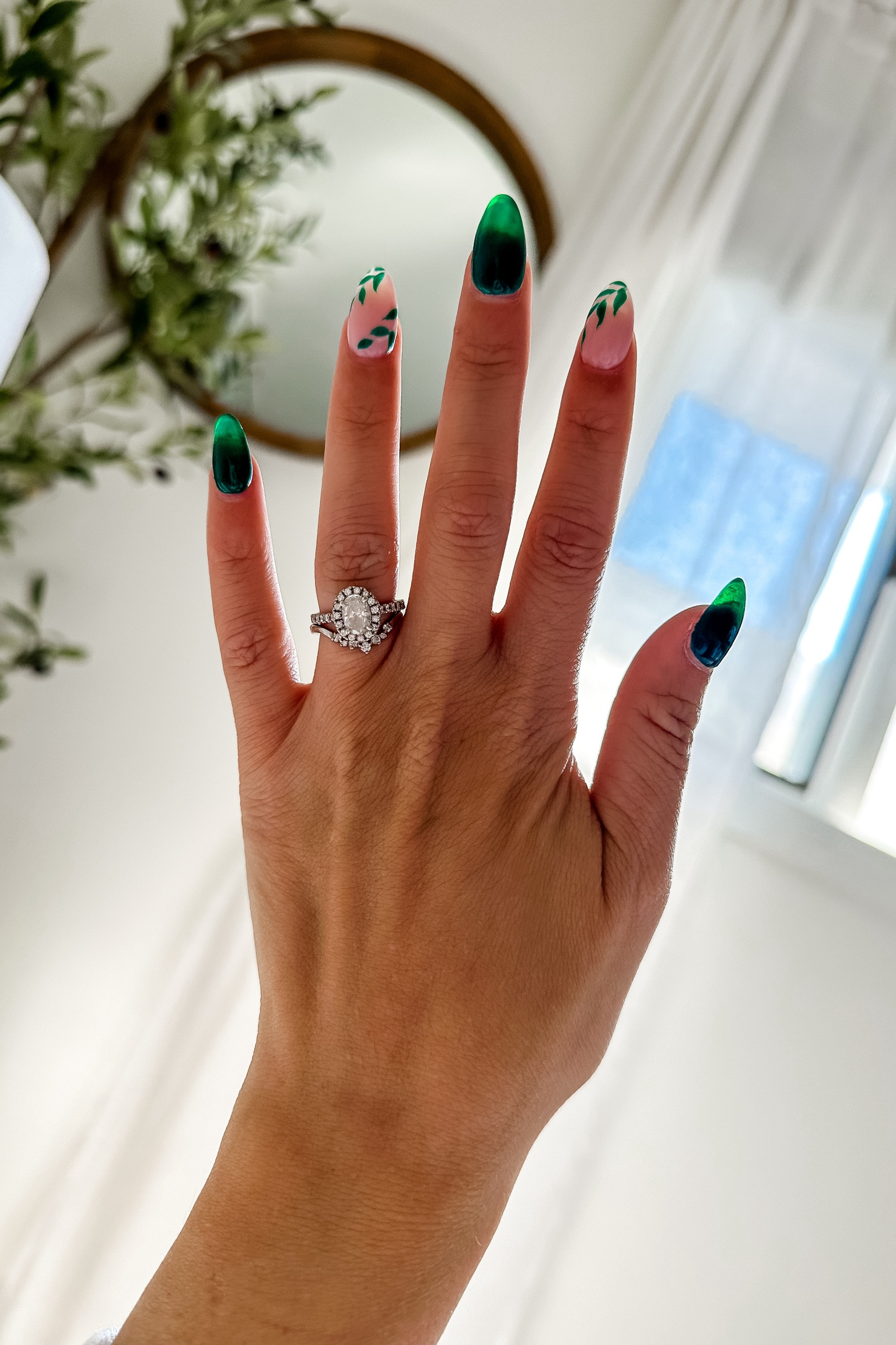 March Nails ☘️💚💅🏻 DND Auora Green & OPI bubble bath 🫧

#LTKbeauty #LTKstyletip #LTKsalealert
