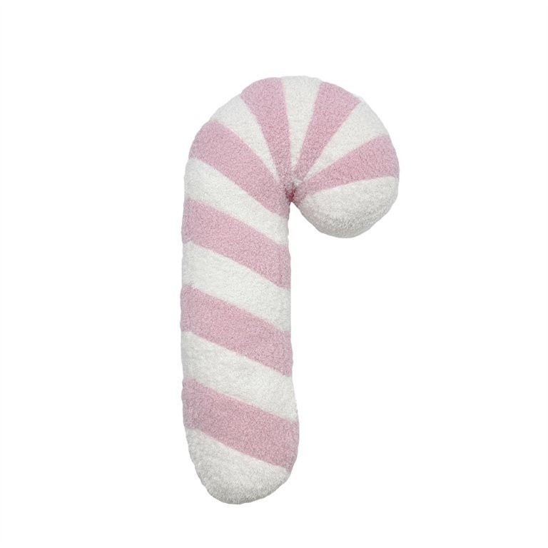 Candy Cane Pillow Christmas Throw Pillow, 17 inch Candy Cane Shaped 3D Plush Pillow with Red and ... | Walmart (US)