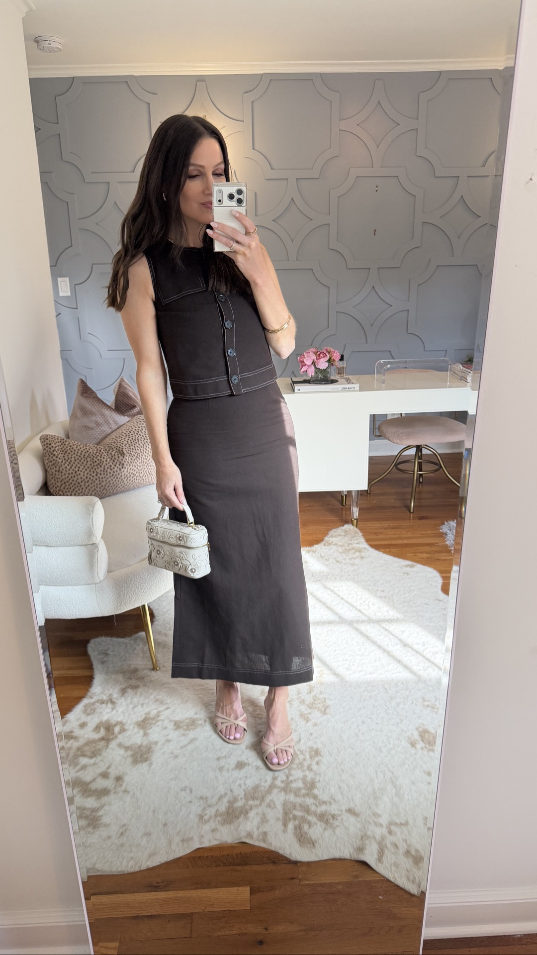 Such a chic little summer set from @ALIGNE 🤍 If you’re between sizes you could size up in both the top and bottom! I did my true size in both but could have gone up in the top because of my larger chest. Shoes are true to size. 

Date Night Outfit • Summer Outfit

#LTKOver40 #LTKSeasonal #LTKootd