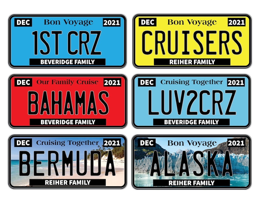 License Plate Personalized Cruise Door Magnet - Etsy | Etsy (US)