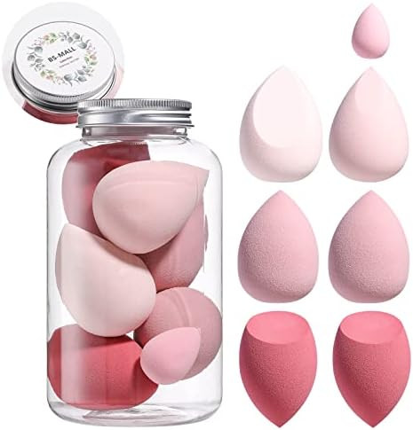 Makeup Sponge Set BS-MALL 7 Pcs Blender Sponge for Liquid, Cream, and Powder, Multi-colored Makeu... | Amazon (US)