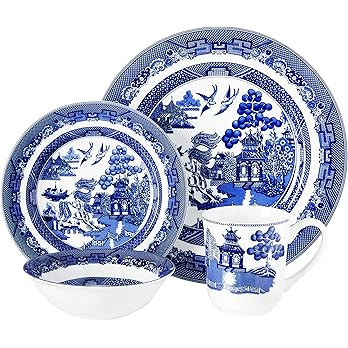 Johnson Brothers Willow Blue 4 Piece Place Setting | Amazon (US)