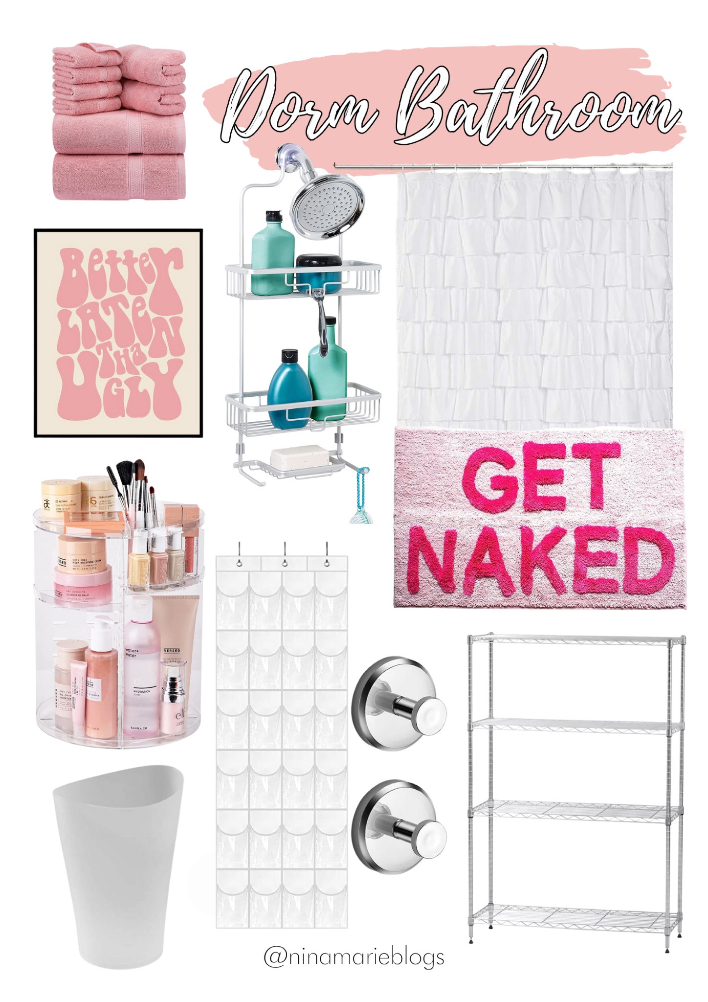 Pink and white dorm bathroom
Dorm bathroom 
College bathroom 
Pink and white bathroom inspo
College move in idea
College bathroom idea 
Girls bathroom 

#LTKU #LTKSeasonal #LTKunder100