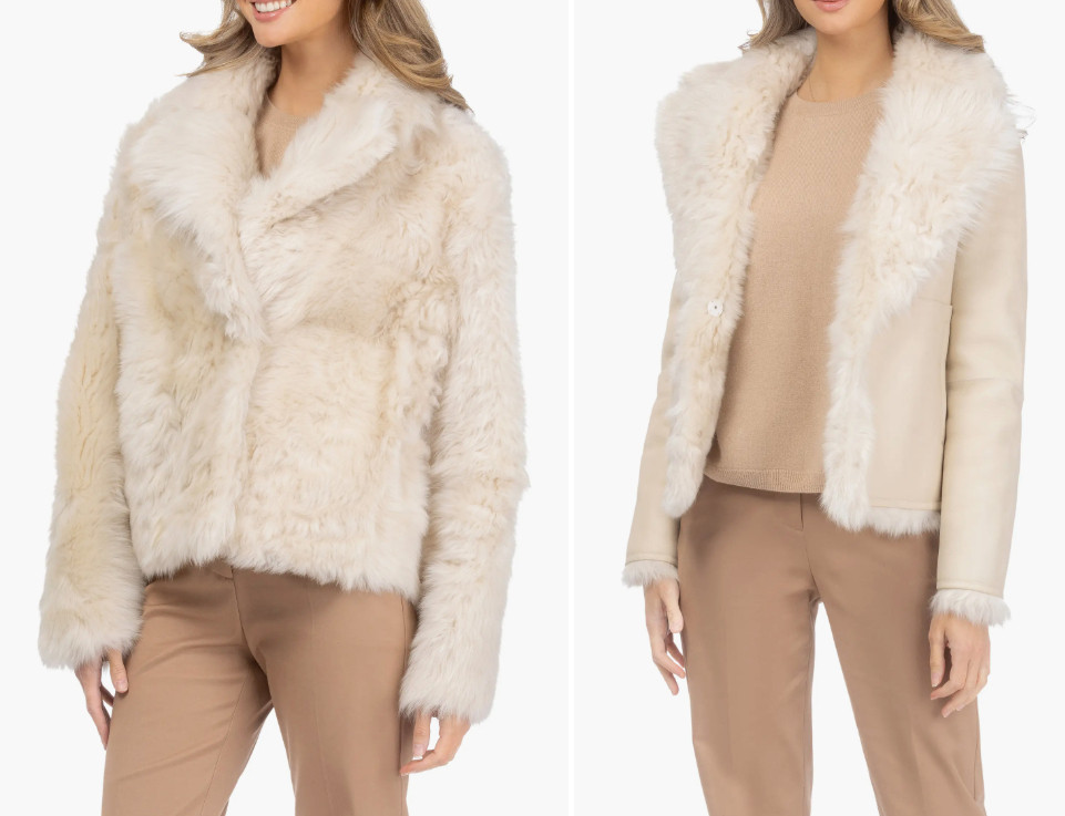 Genuine Shearling Reversible Jacket
 

 #LTKNYFW #LTKValentine #LTKgrwm