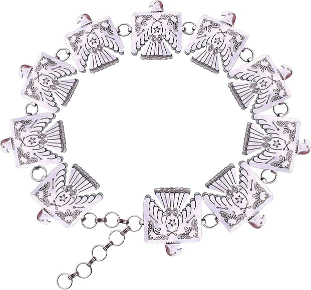 Western Metal Concho Thunderbird Fashion Waist Belt No. 33 | Amazon (US)