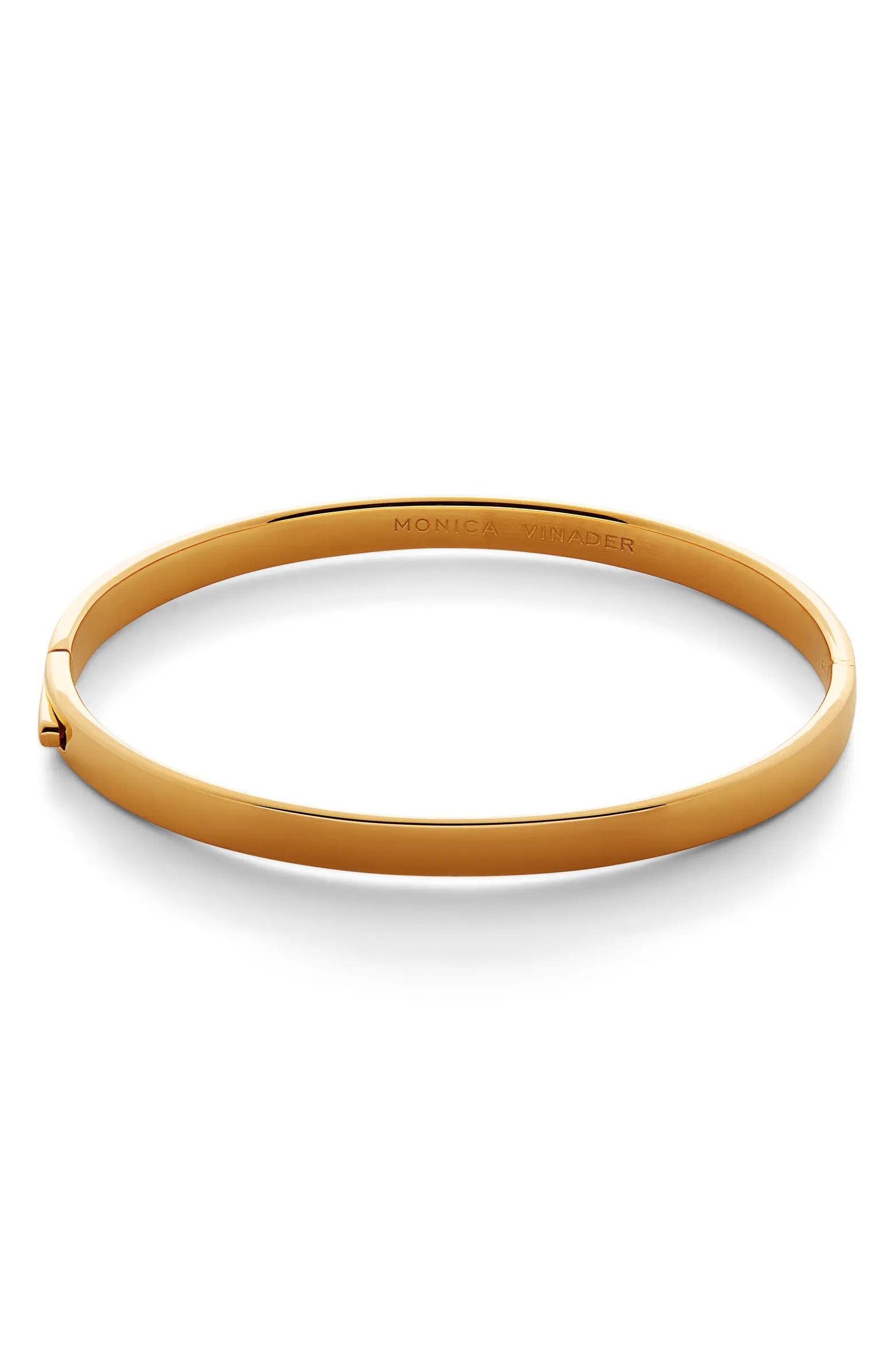 Monica Vinader Essential Hinged Bangle Bracelet | Nordstrom | Nordstrom